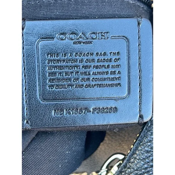 Coach Black Pebbled Leather Harley Hobo Crossbody Bag with Tag Adjustable Strap - Picture 4 of 16